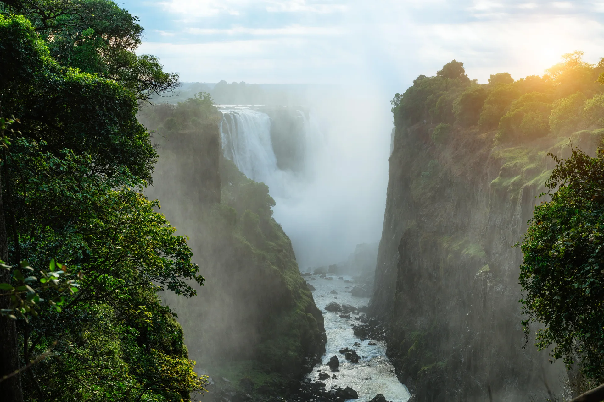 Vista de Victoria Falls